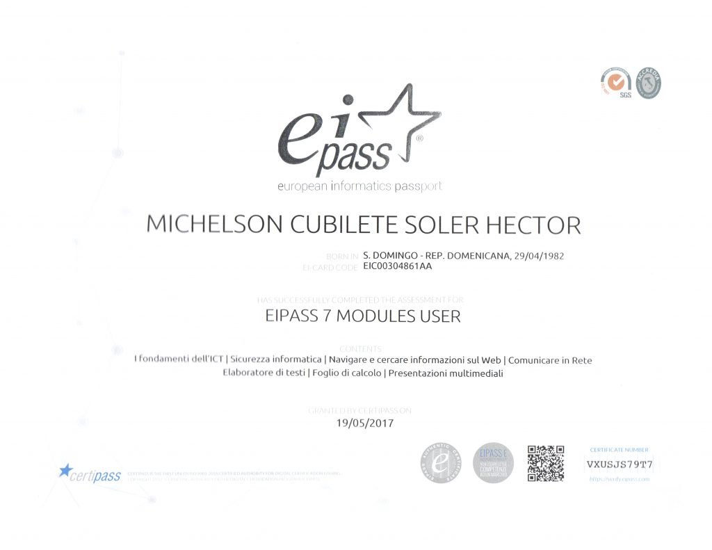 ATTESTATO_EIPASS_MICHELSON