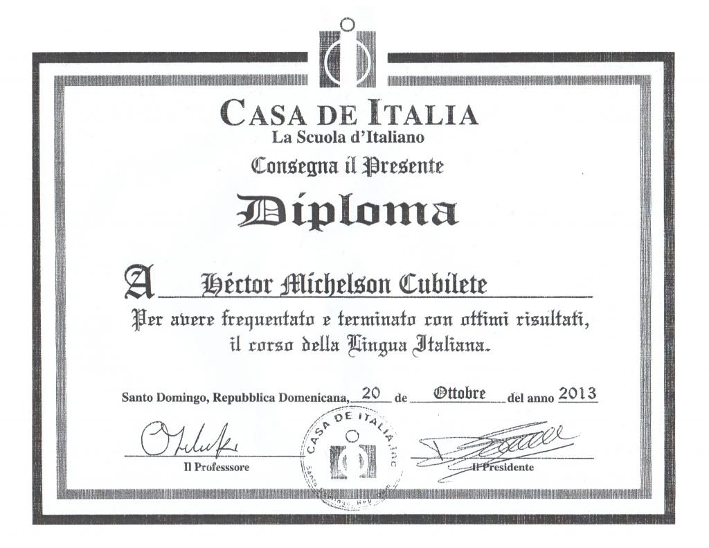 ATTESTATO_CASA D'ITALIA_MICHELSON